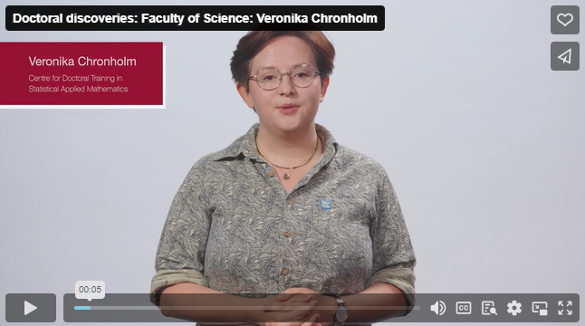 Veronika Chronholm - Research - Institute for Mathematical Innovation, University of Bath.